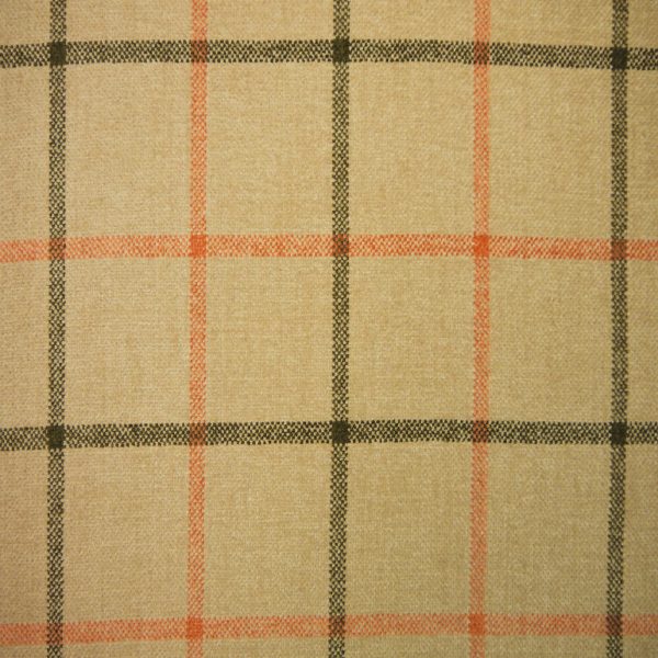 Lana Window Pane Fabric Col Dune